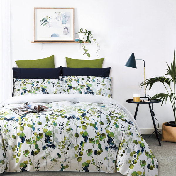 Daniadown Perth Cotton Sateen Floral Duvet Cover Set Wayfair
